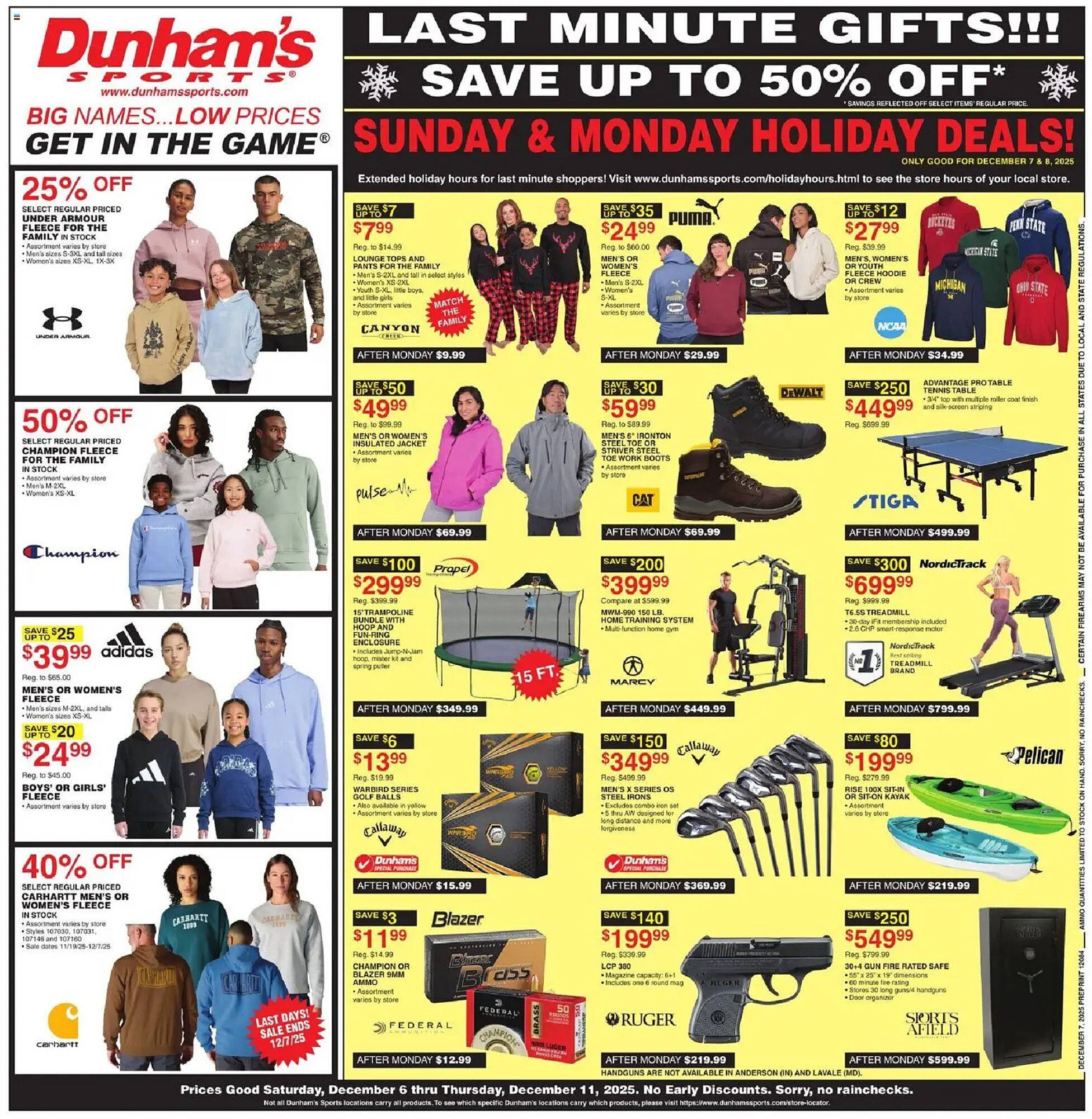 Dunham&#039;s Sports weekly ad