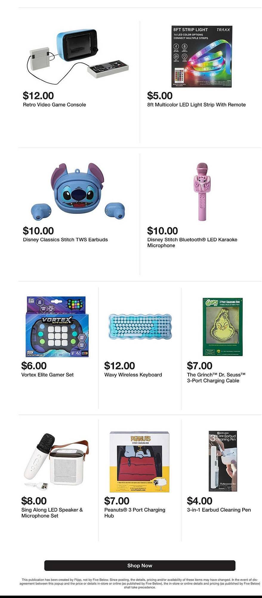 Five Below weekly ad