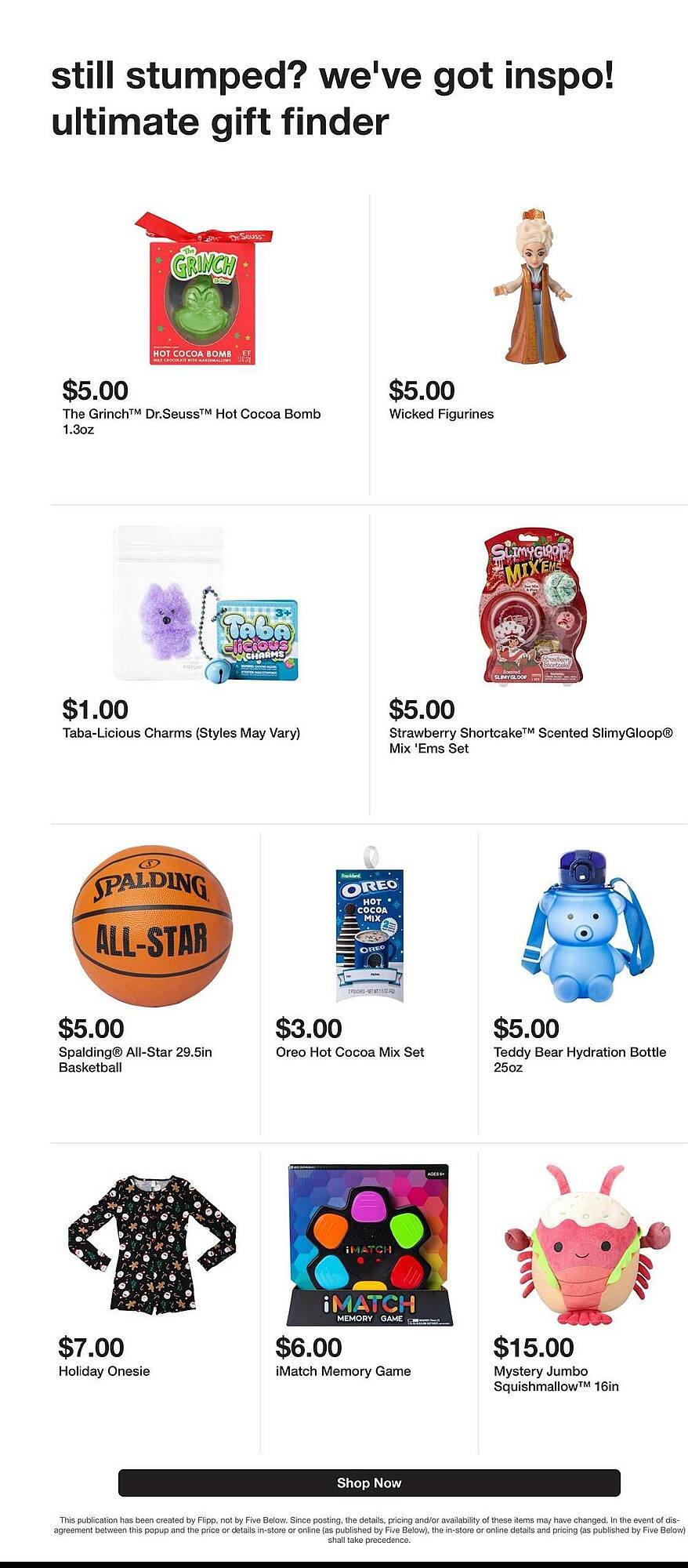 Five Below weekly ad