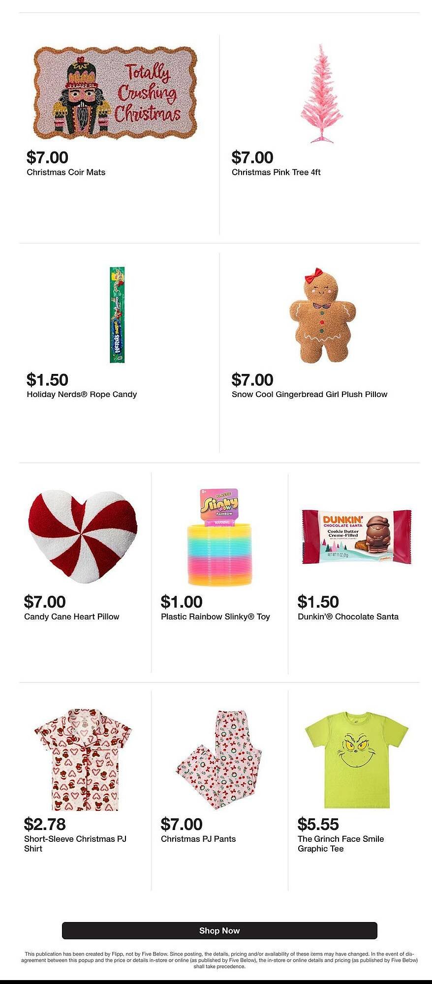 Five Below weekly ad