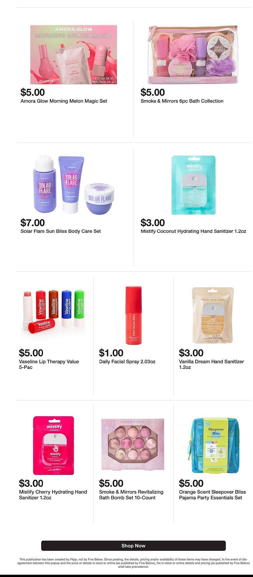 Five Below weekly ad