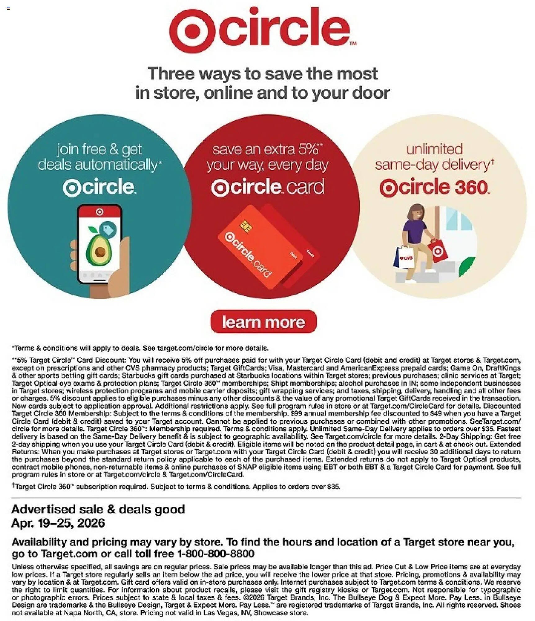 Target weekly ad