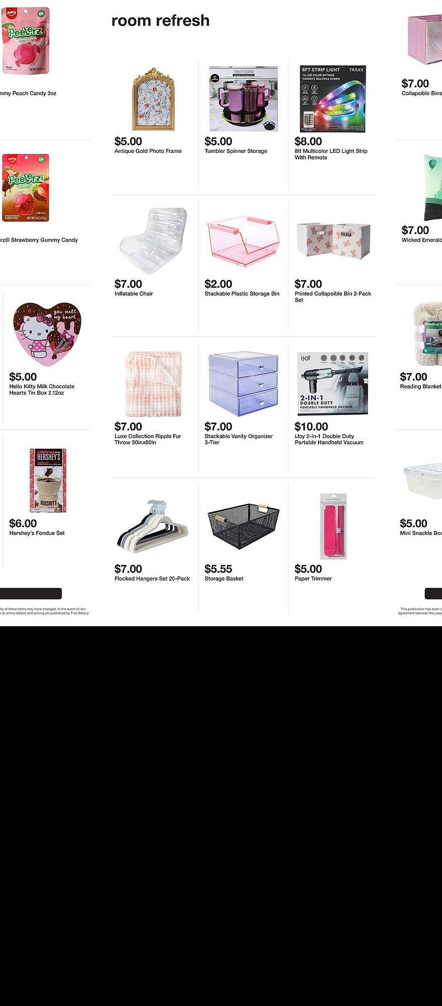 Five Below weekly ad