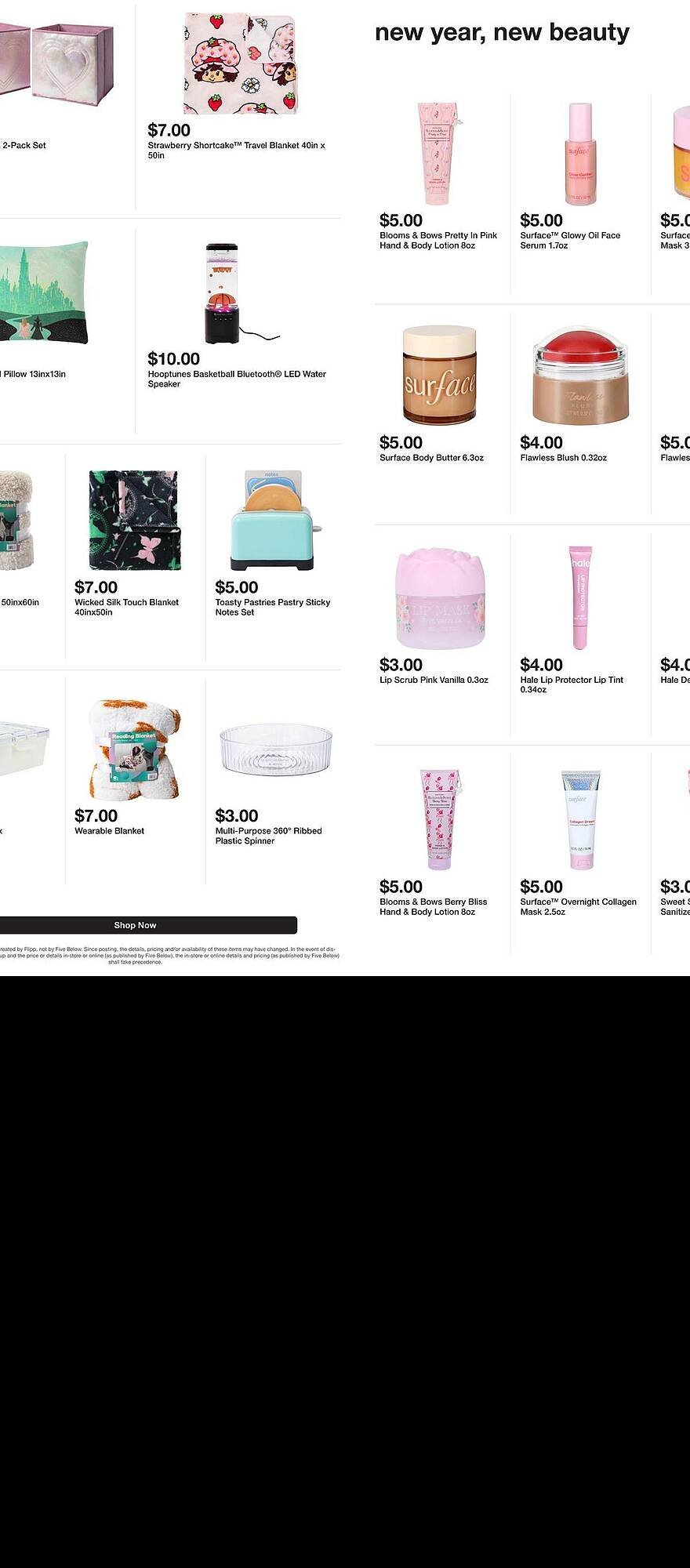 Five Below weekly ad