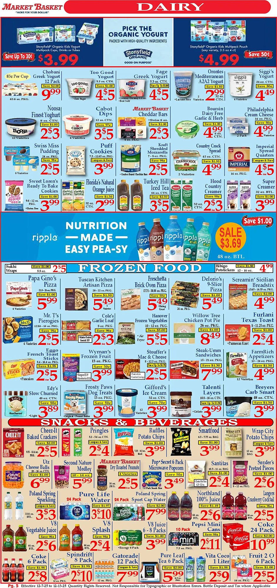 Market Basket weekly ad