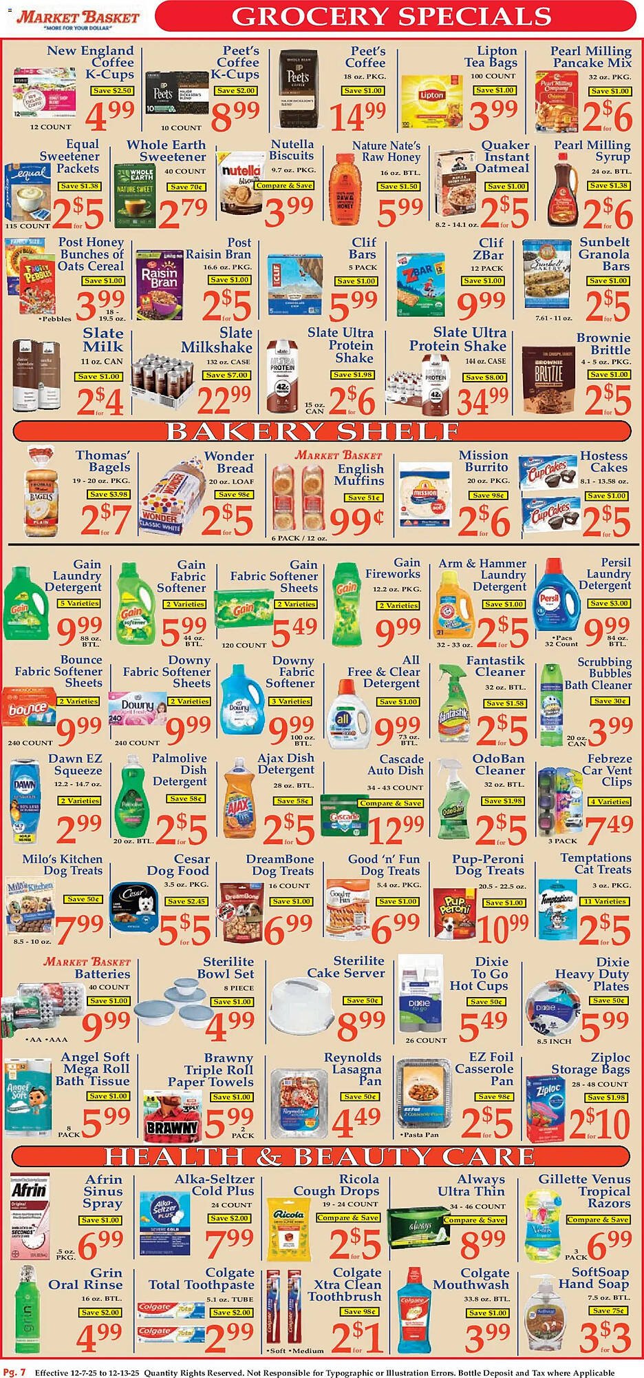Market Basket weekly ad