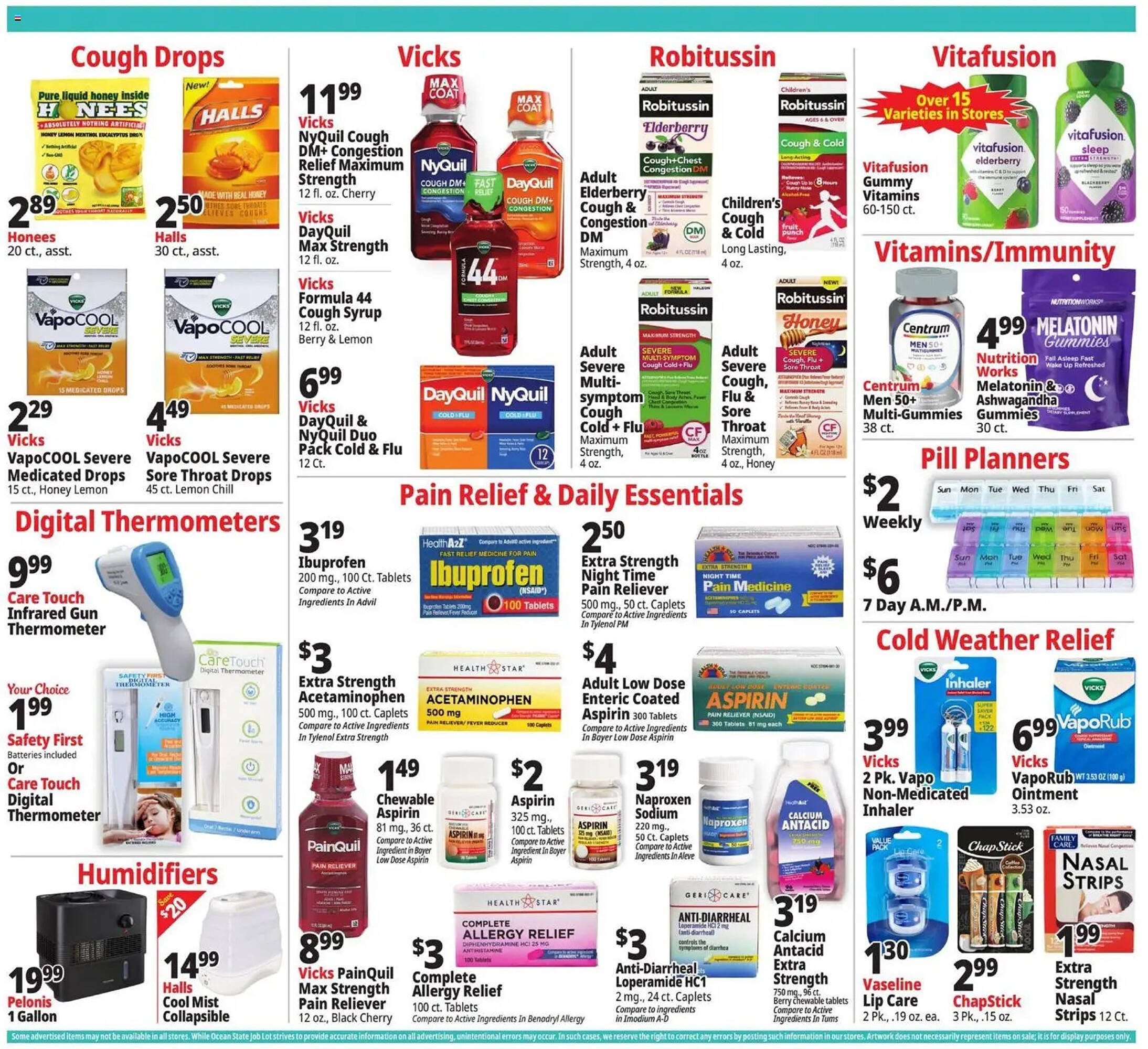 Ocean State Job Lot flyer