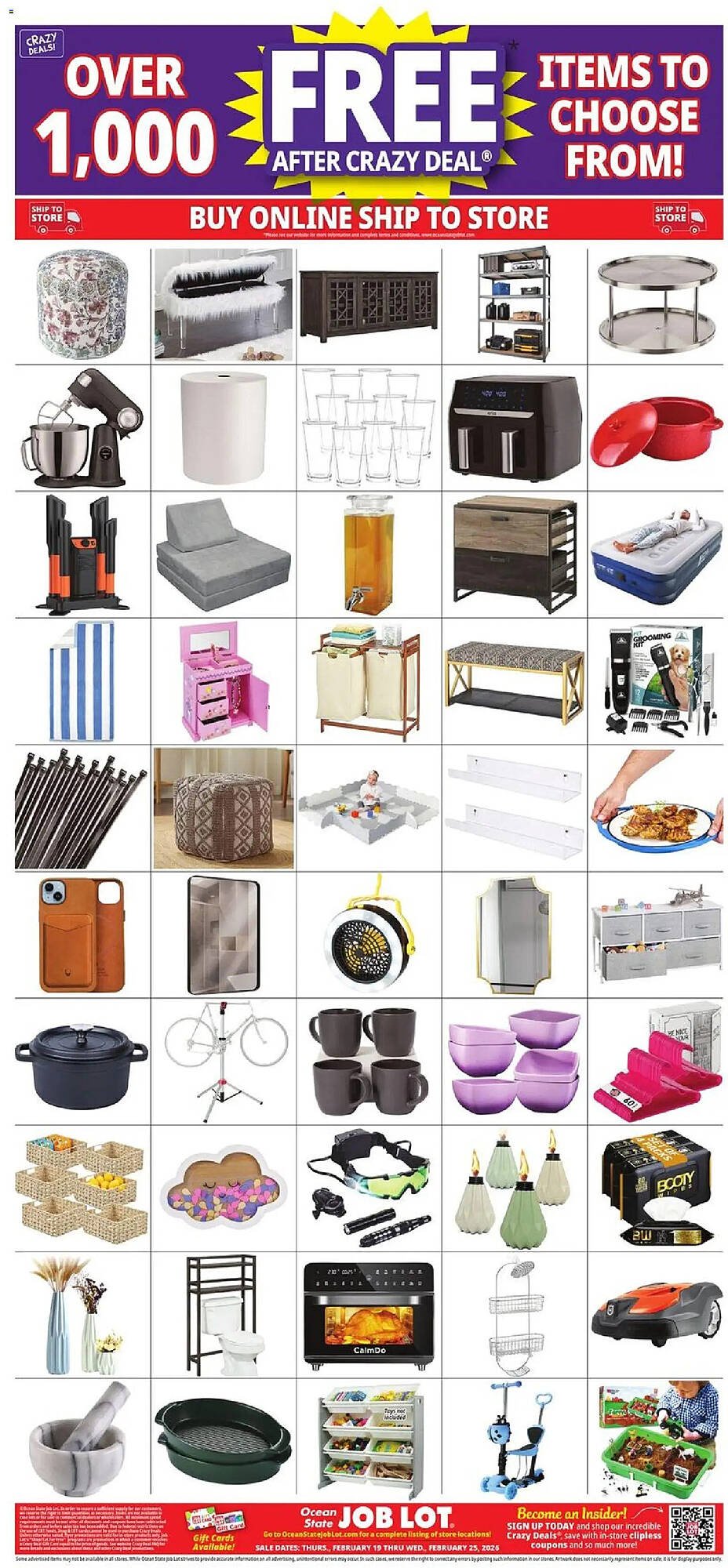 Ocean State Job Lot flyer