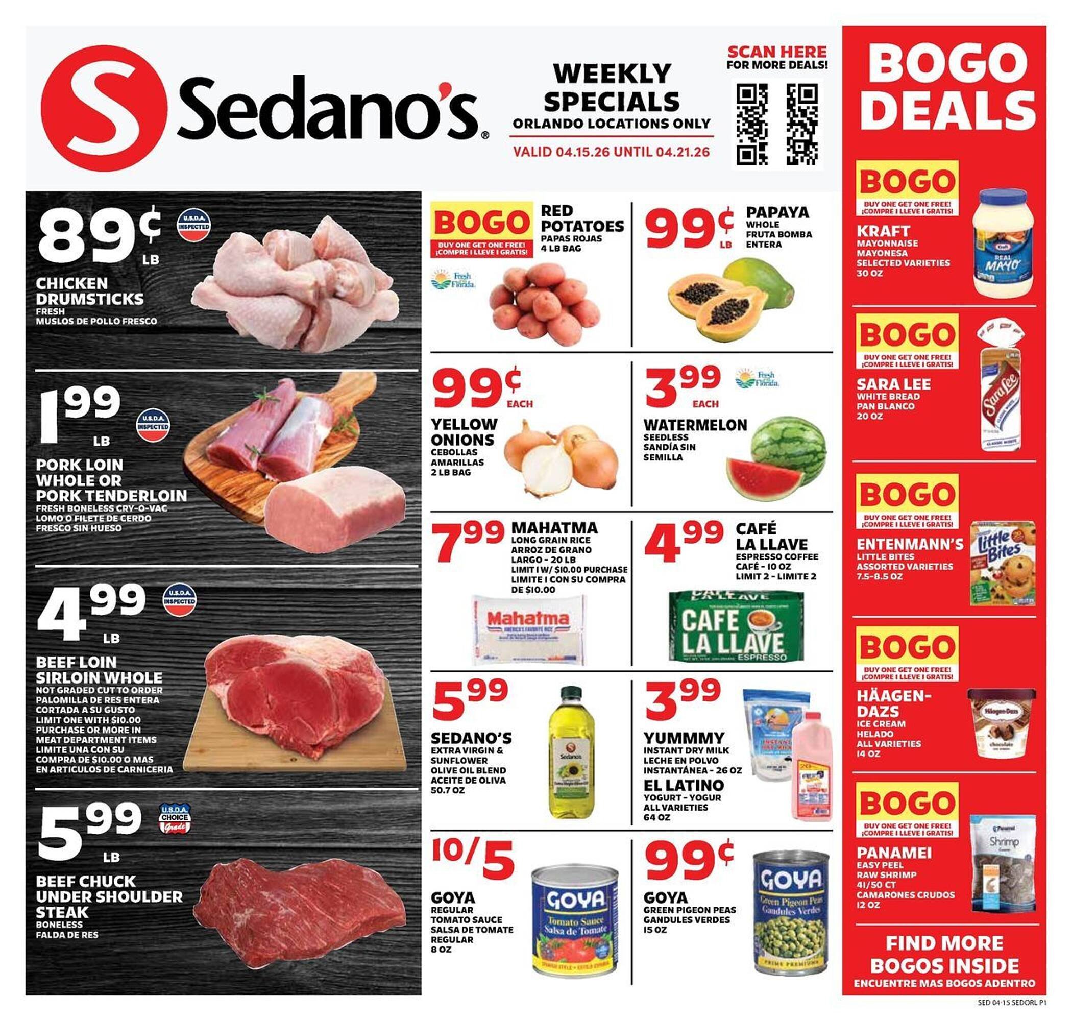 Sedano's weekly ad