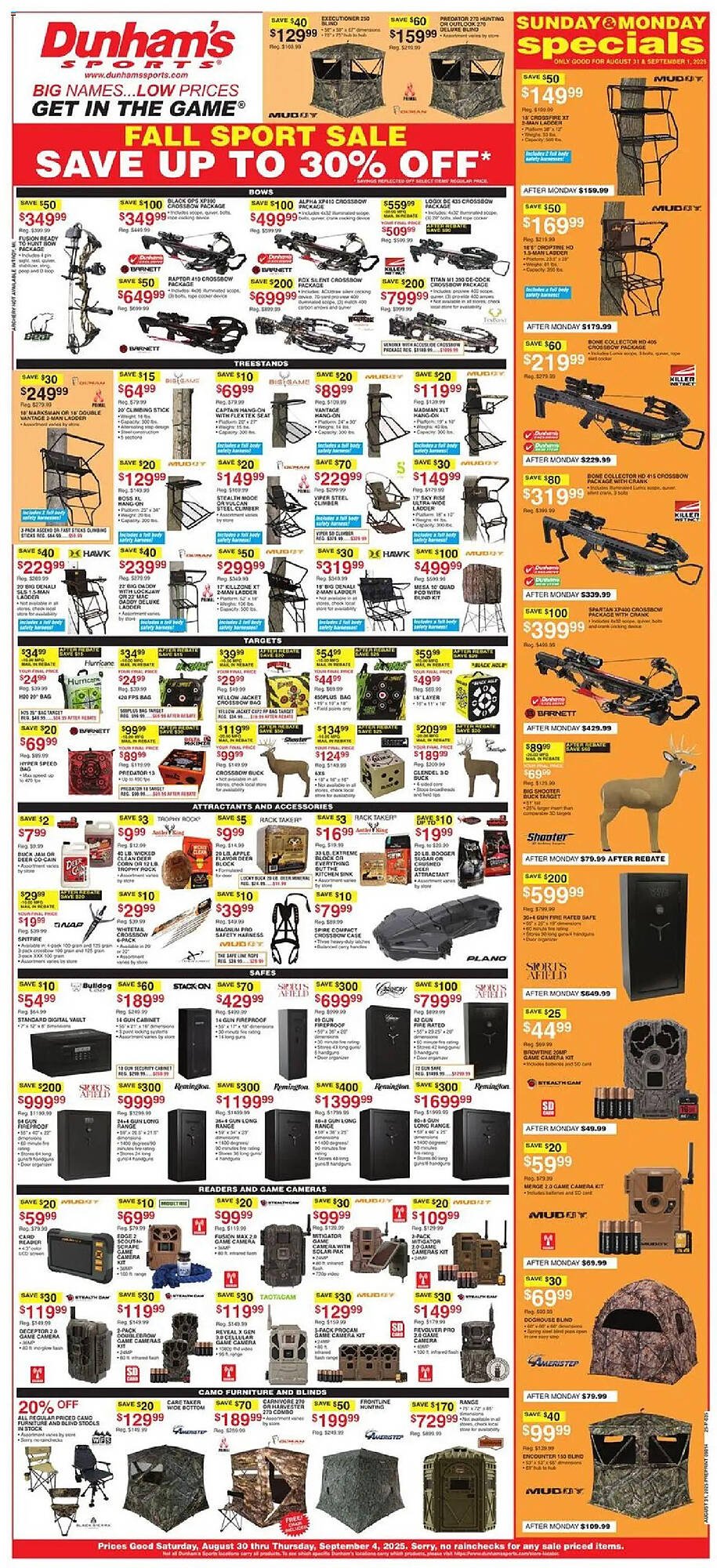 Dunham&#039;s Sports Weekly Ad (2025-08-30 - 2025-09-05) | 1