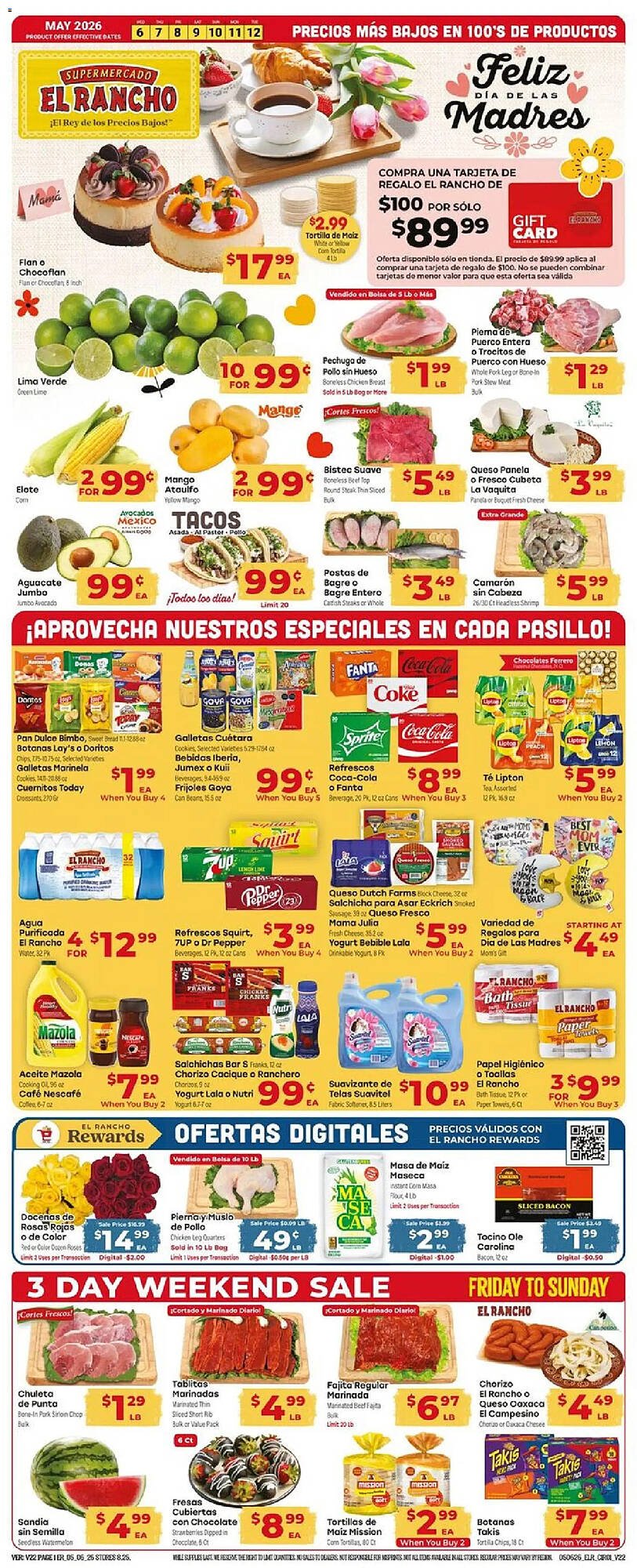 Supermercado El Rancho weekly ad
