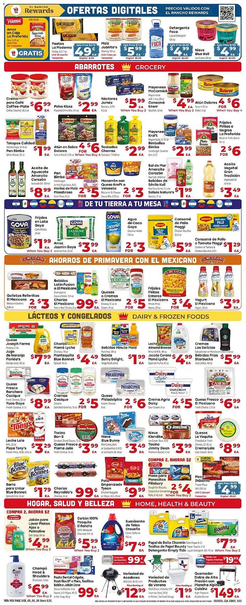 Supermercado El Rancho weekly ad