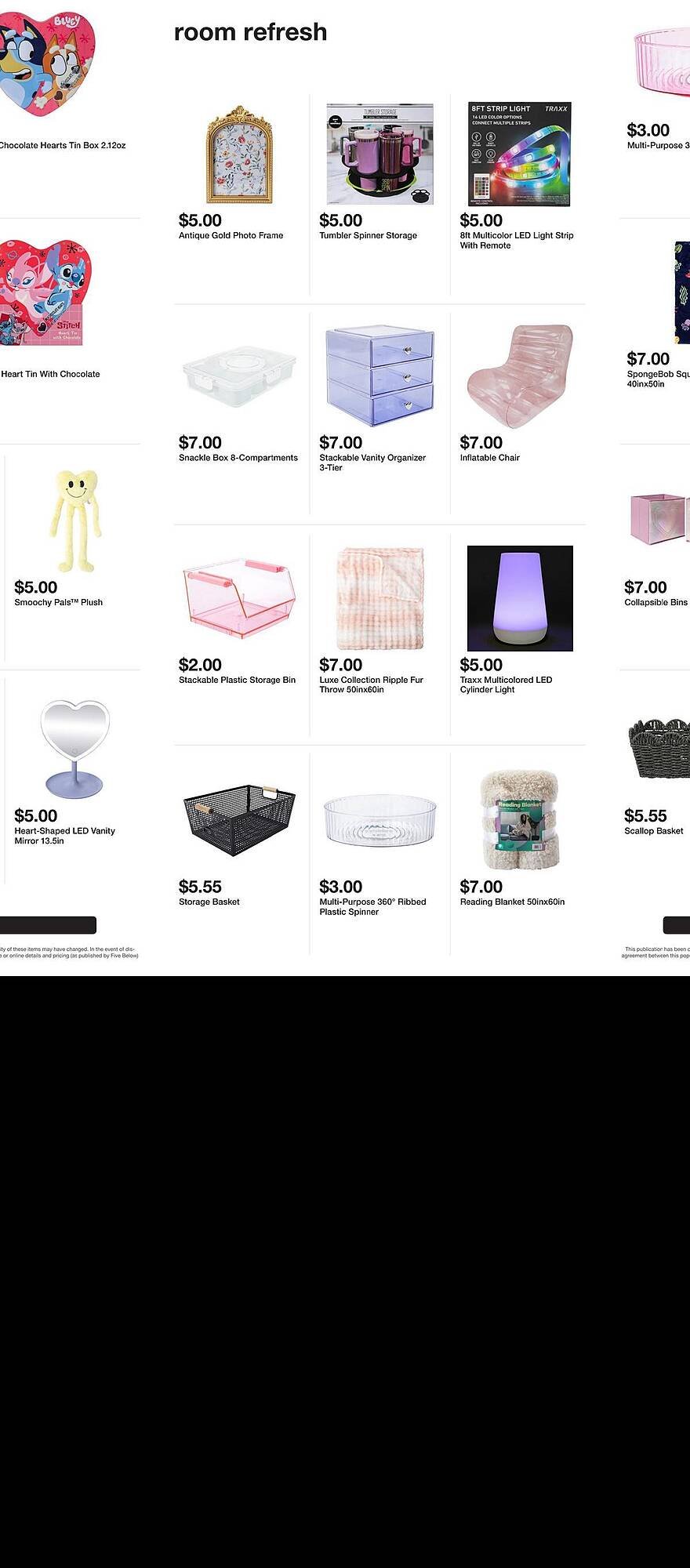 Five Below weekly ad