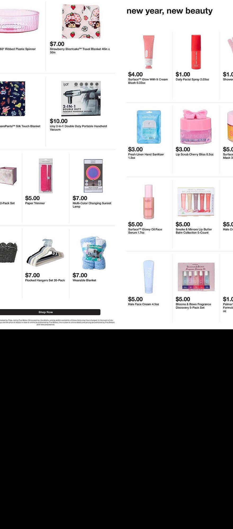 Five Below weekly ad