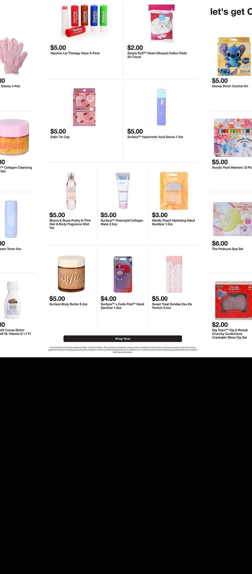 Five Below weekly ad