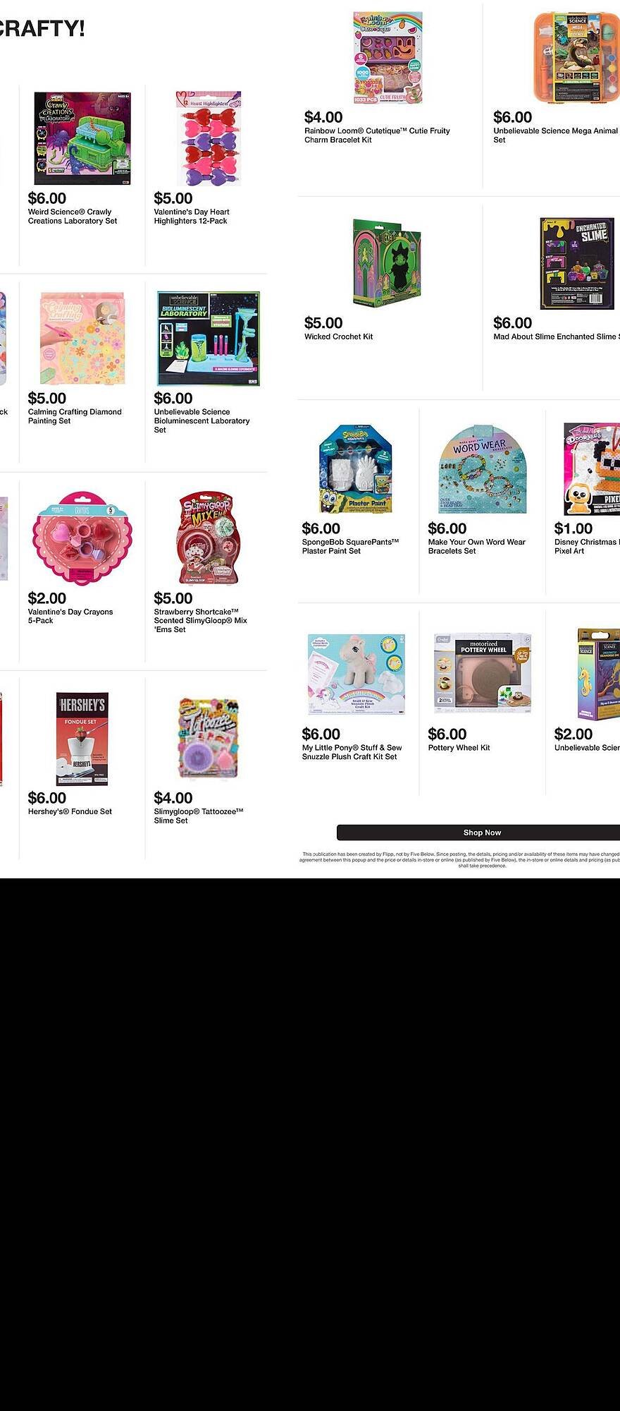 Five Below weekly ad