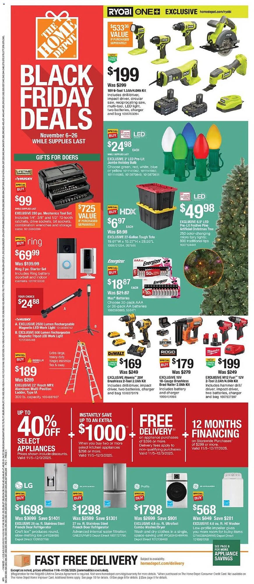 The Home Depot flyer (2025-11-06 - 2025-11-26) | 1