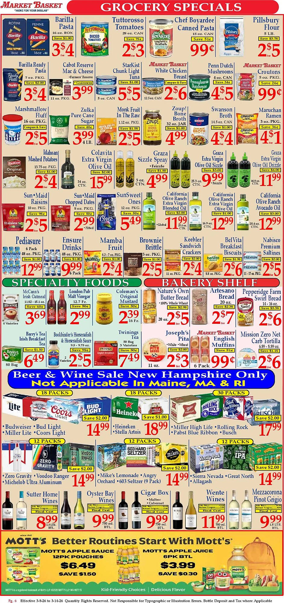 Market Basket weekly ad