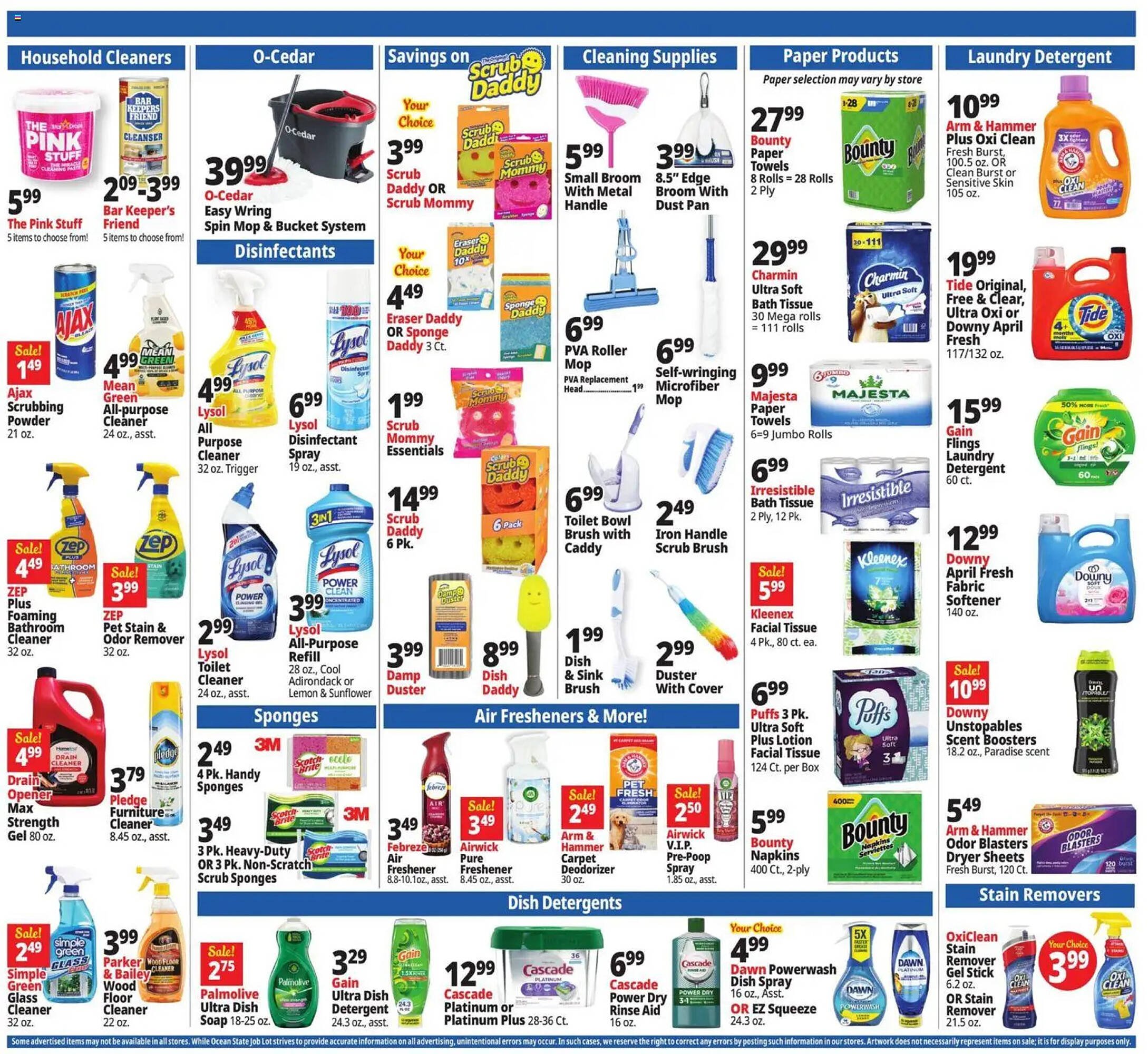 Ocean State Job Lot flyer