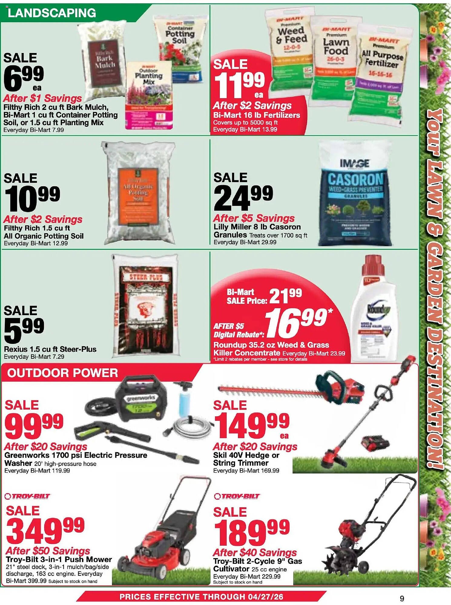 Bi-Mart weekly ad