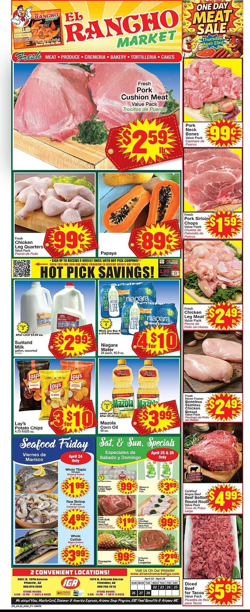 Supermercado El Rancho weekly ad