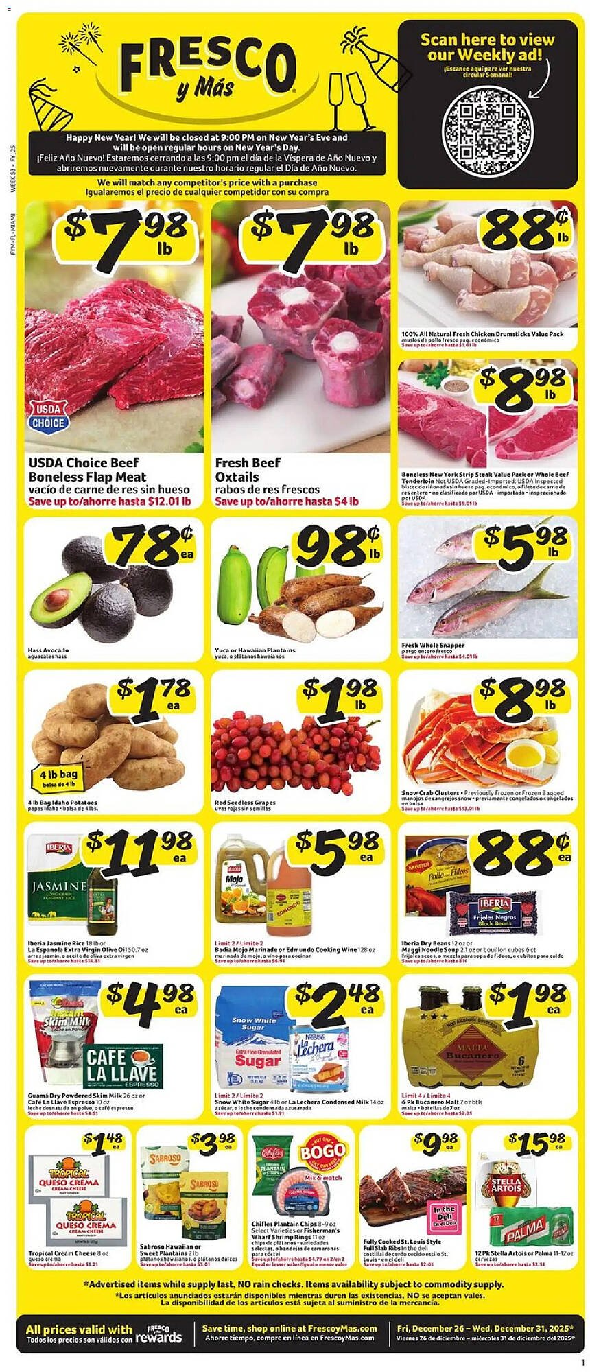 Fresco y Más weekly ad