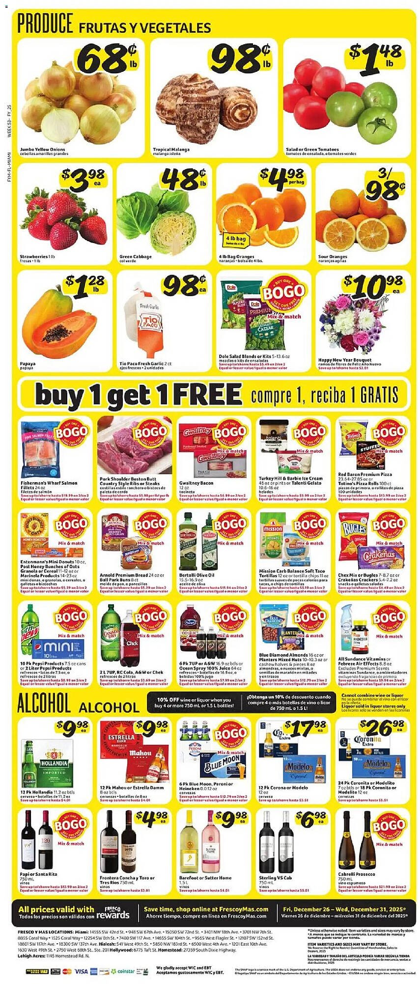 Fresco y Más weekly ad