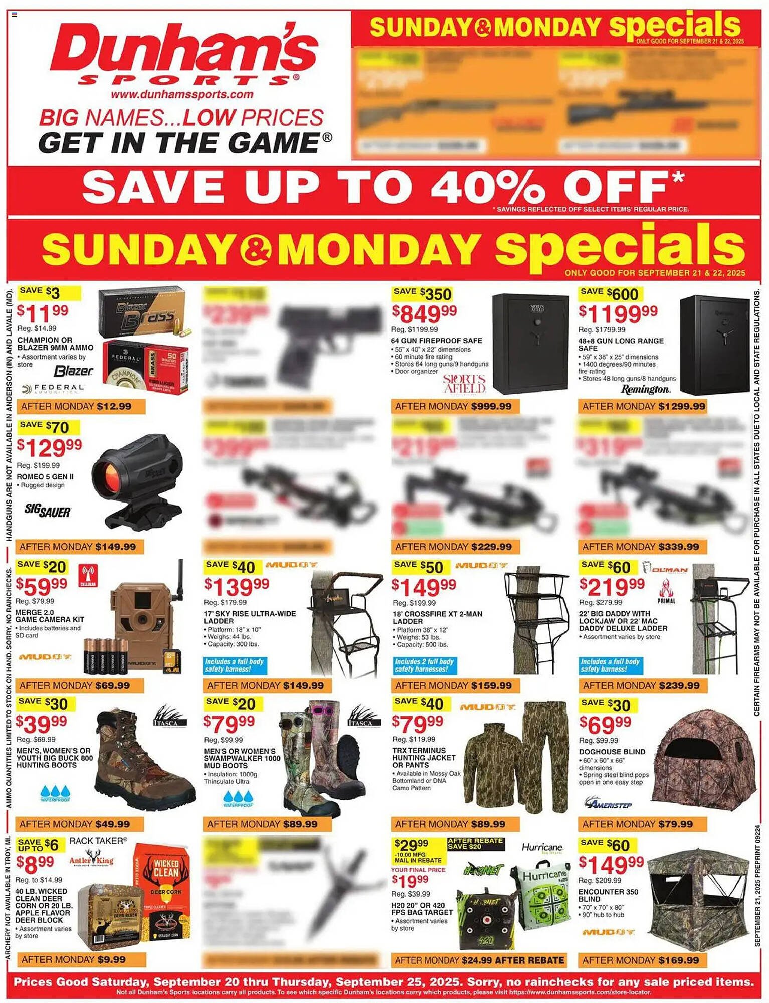 Dunham&#039;s Sports weekly ad (2025-09-20 - 2025-09-26) | 1