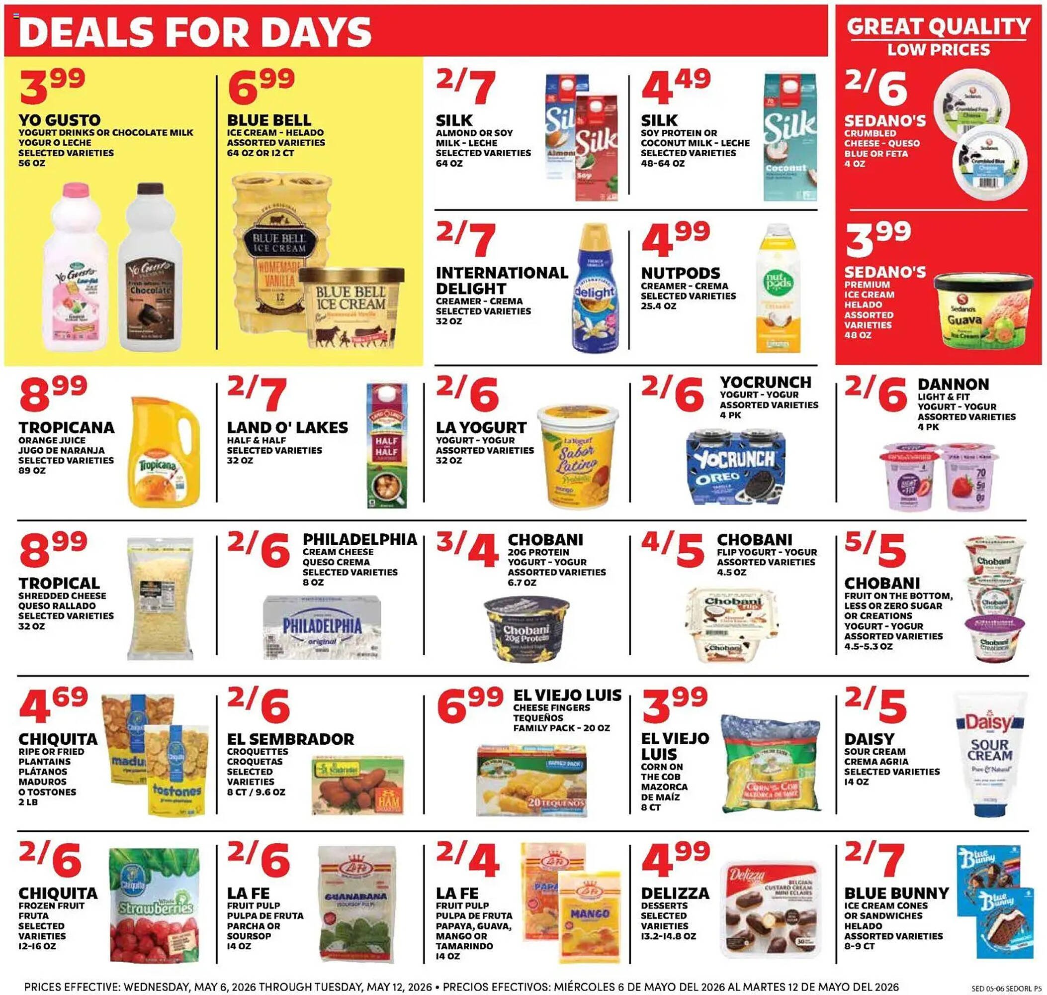 Sedano's weekly ad