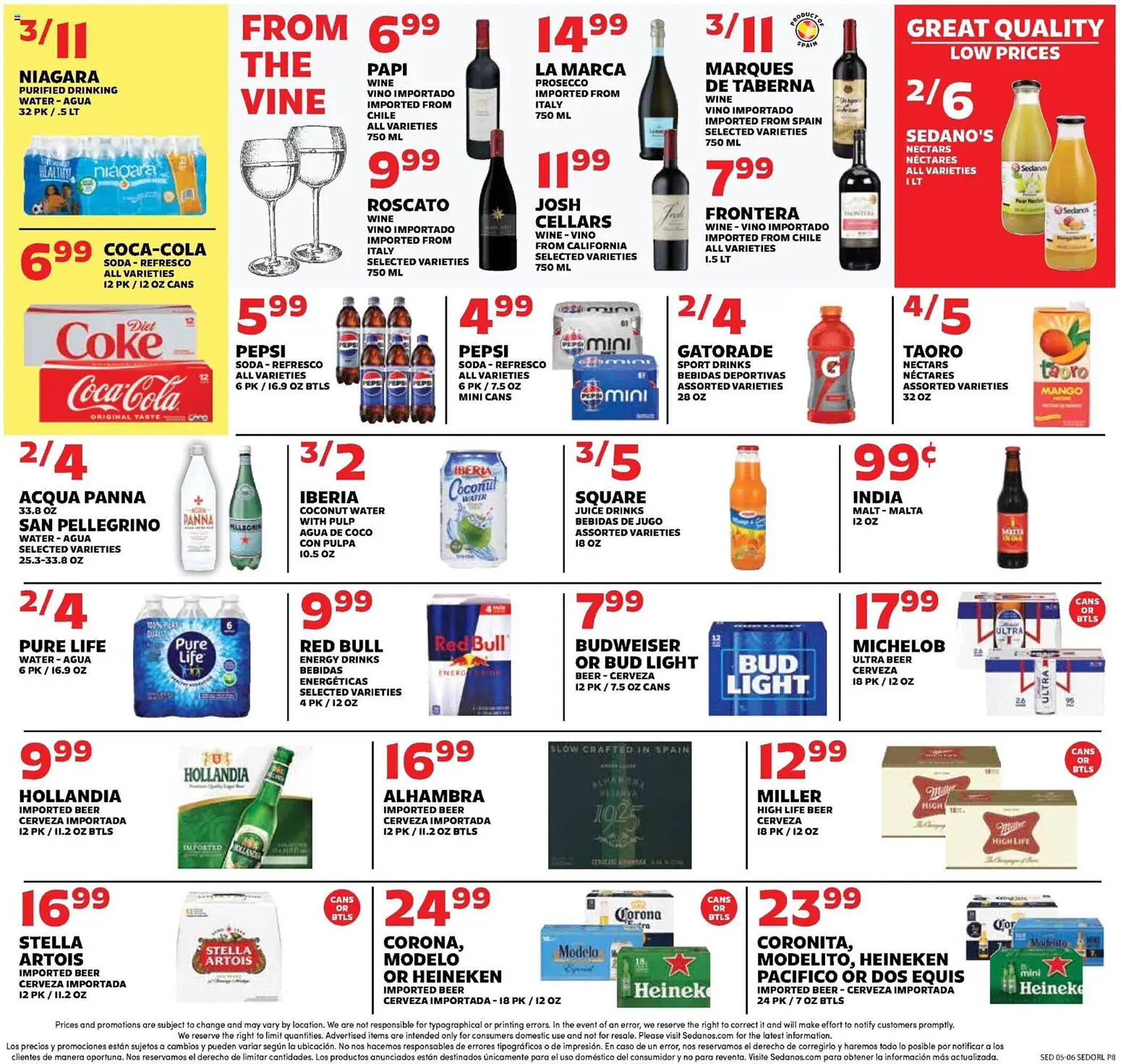 Sedano's weekly ad