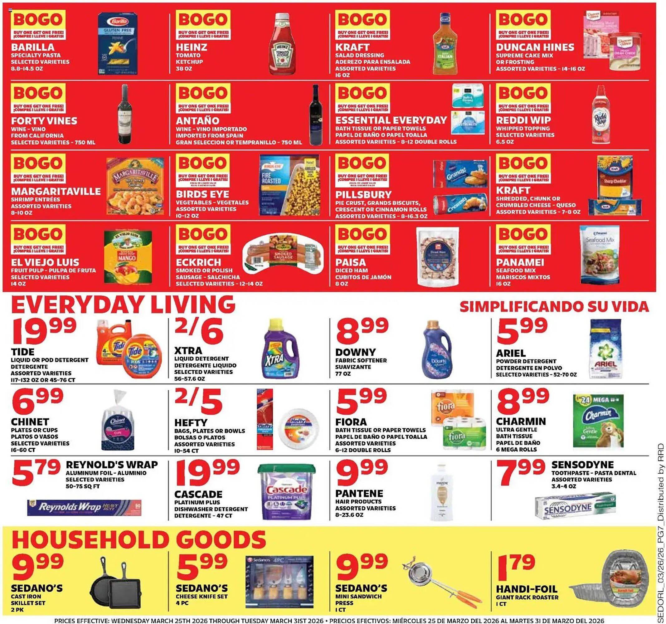 Sedano's weekly ad