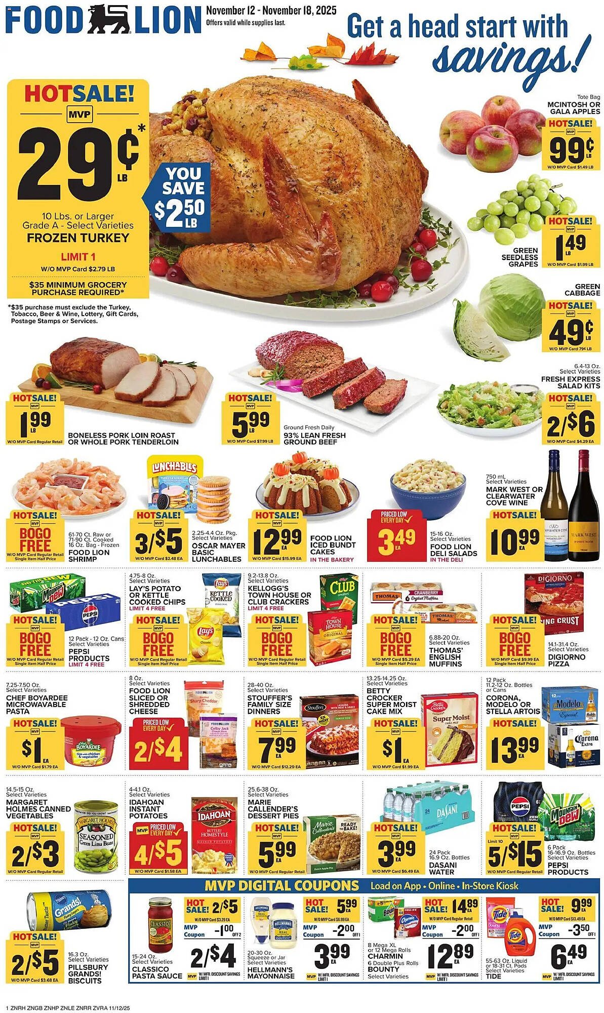Food Lion weekly ad (2025-11-12 - 2025-11-18) | 1