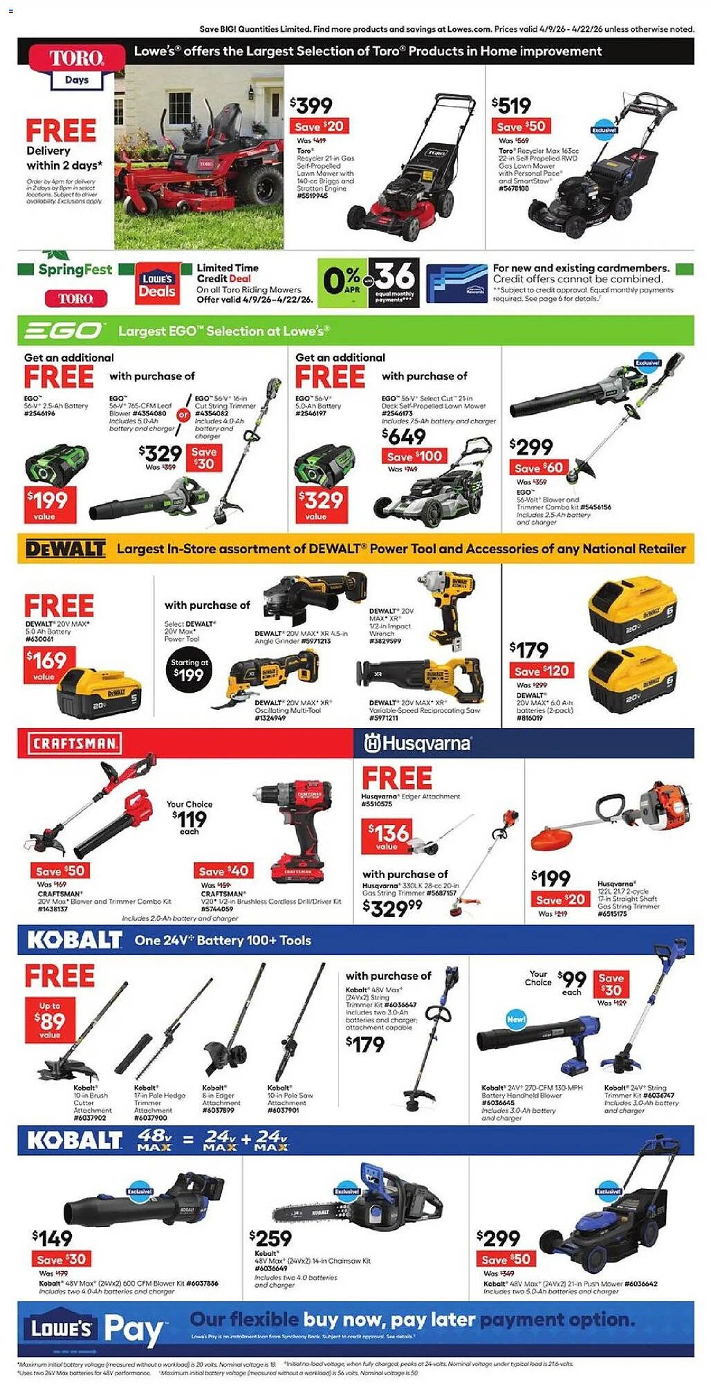 Lowe's weekly ad