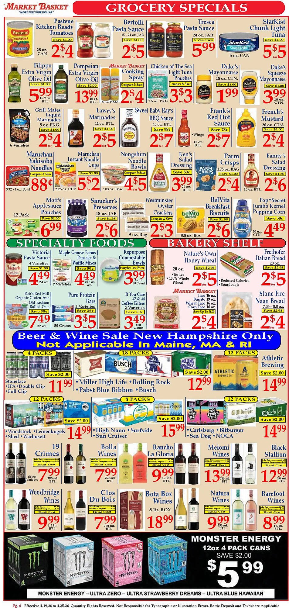 Market Basket weekly ad