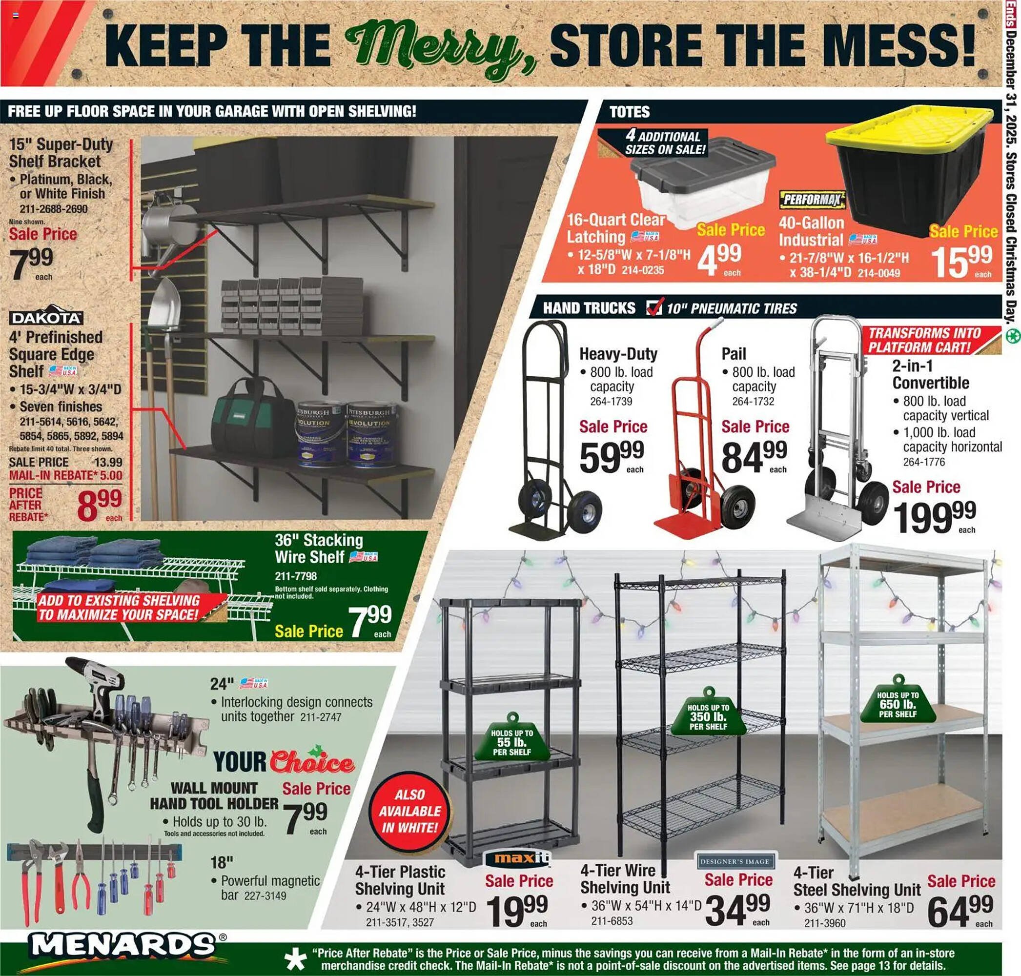 Menards weekly ad