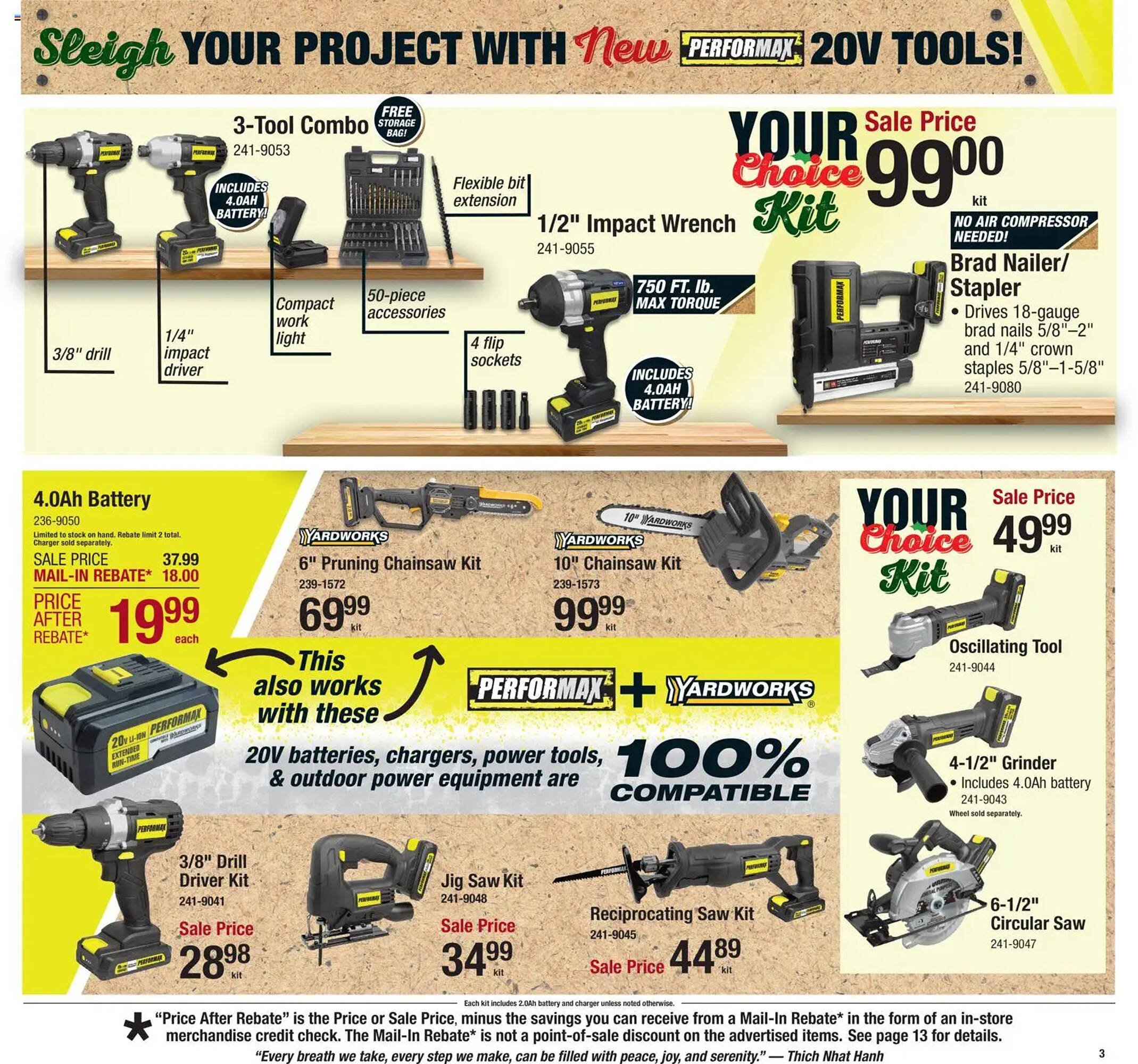 Menards weekly ad