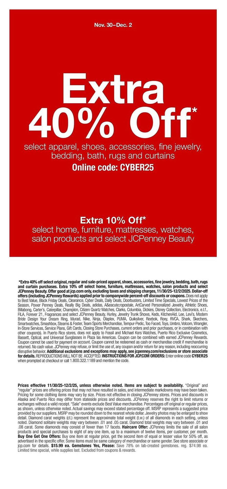 JC Penney weekly ad