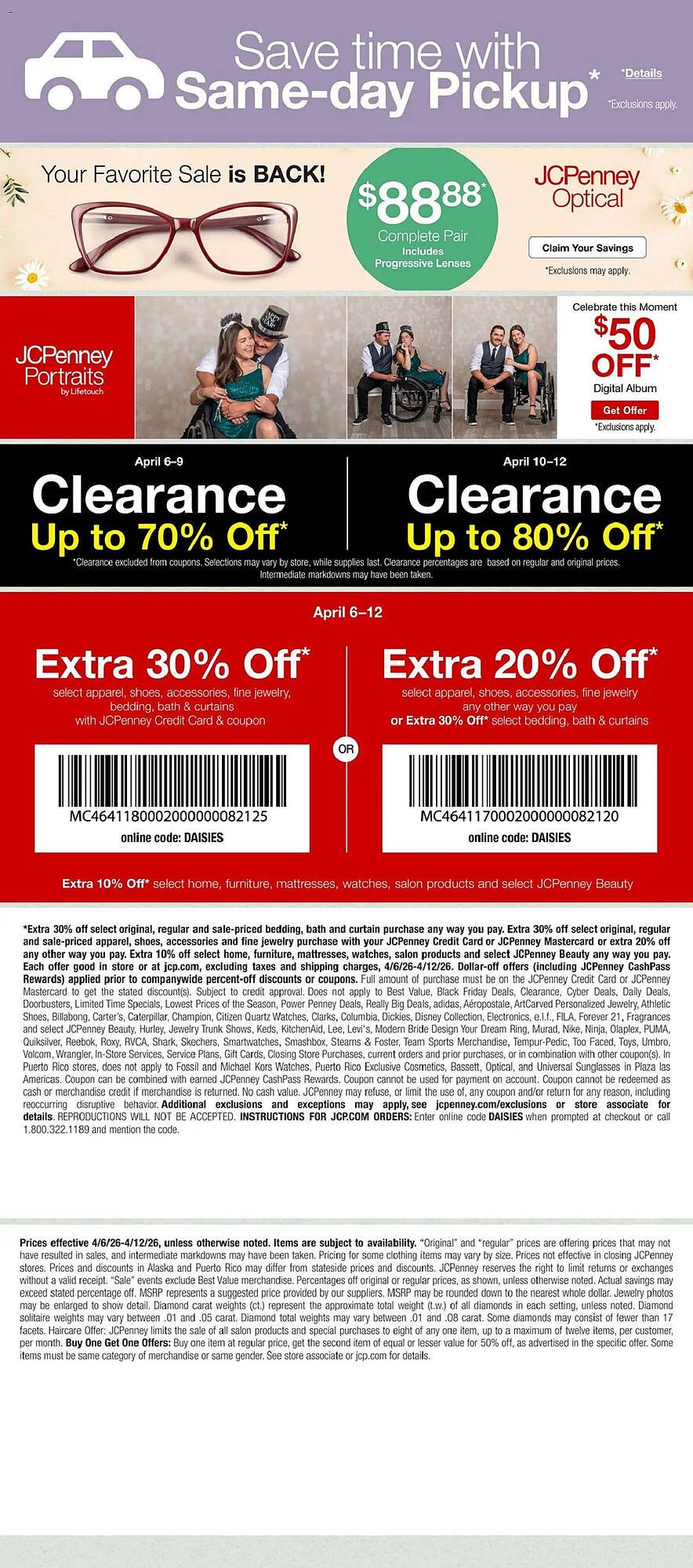 JC Penney weekly ad