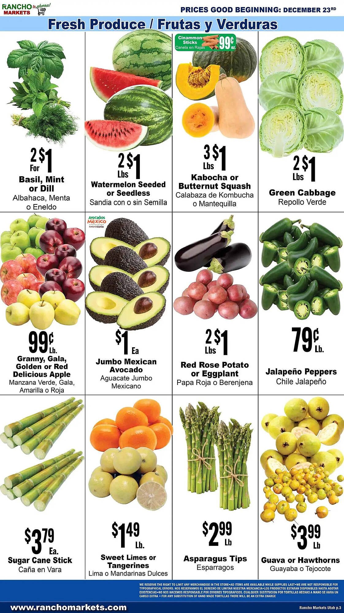 Rancho Markets weekly ad