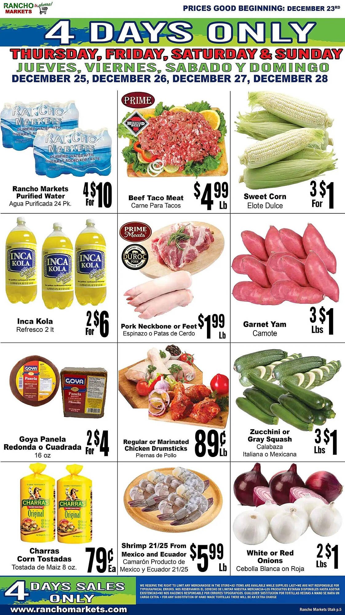Rancho Markets weekly ad