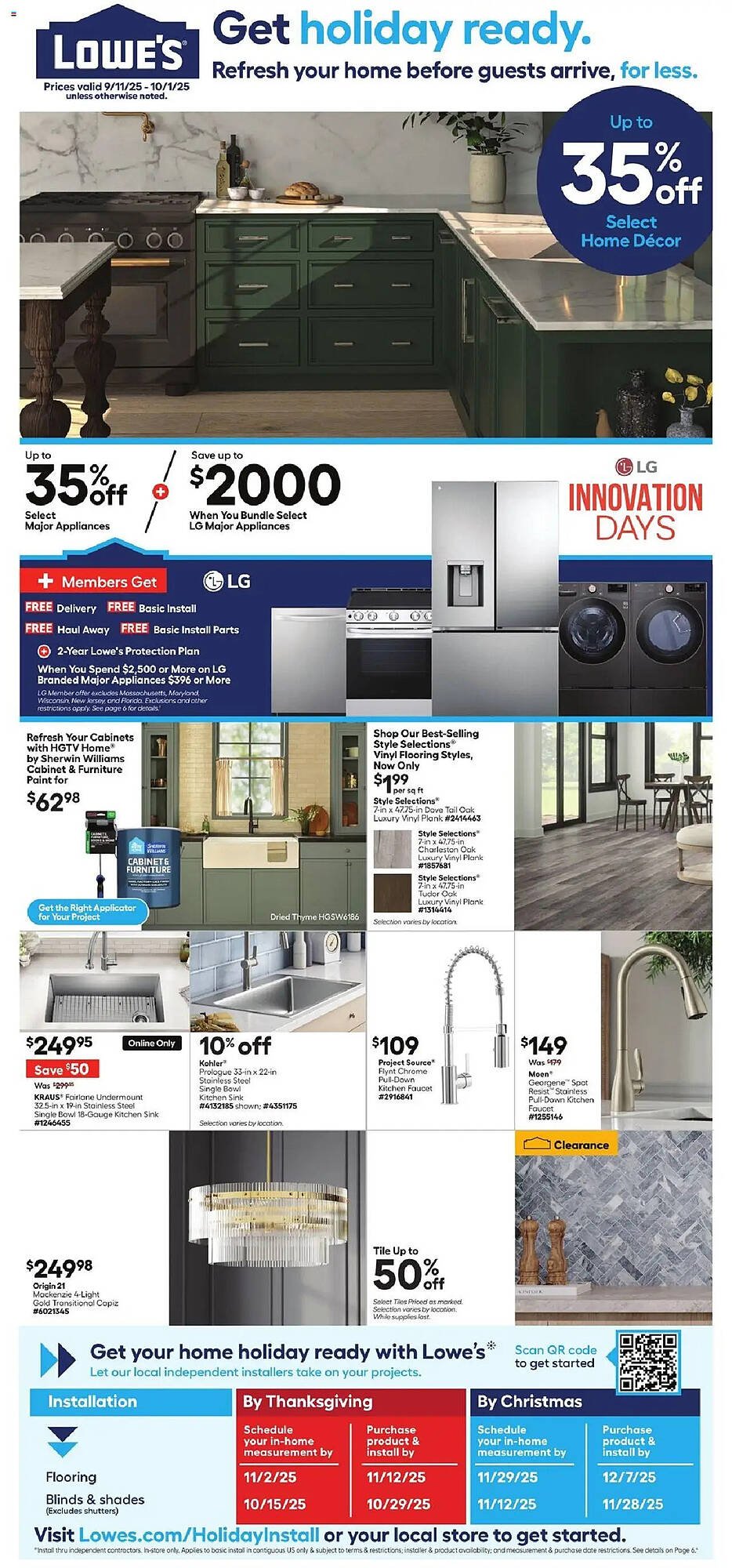 Lowe&#039;s weekly ad (2025-09-11 - 2025-10-02) | 1