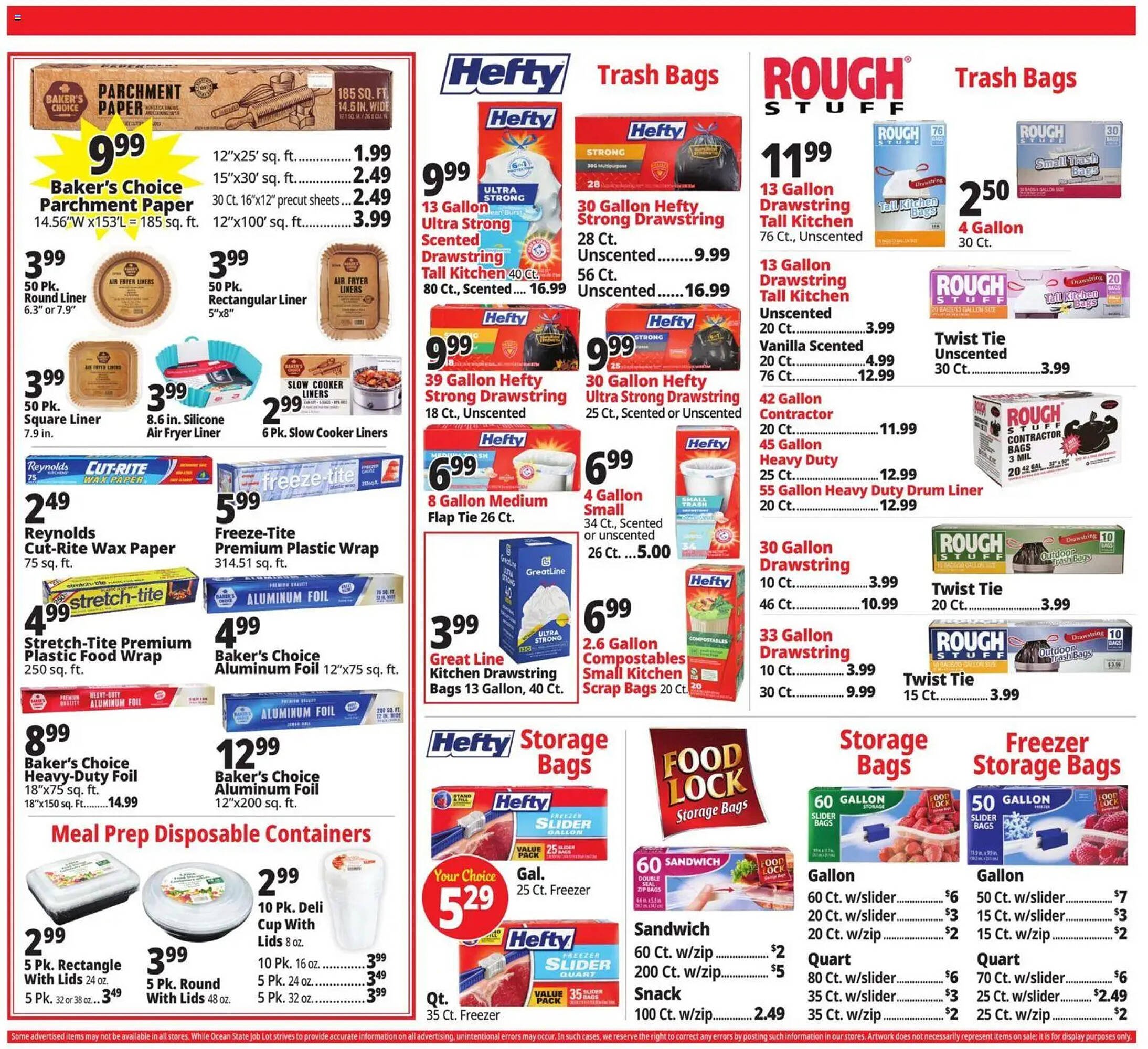 Ocean State Job Lot flyer