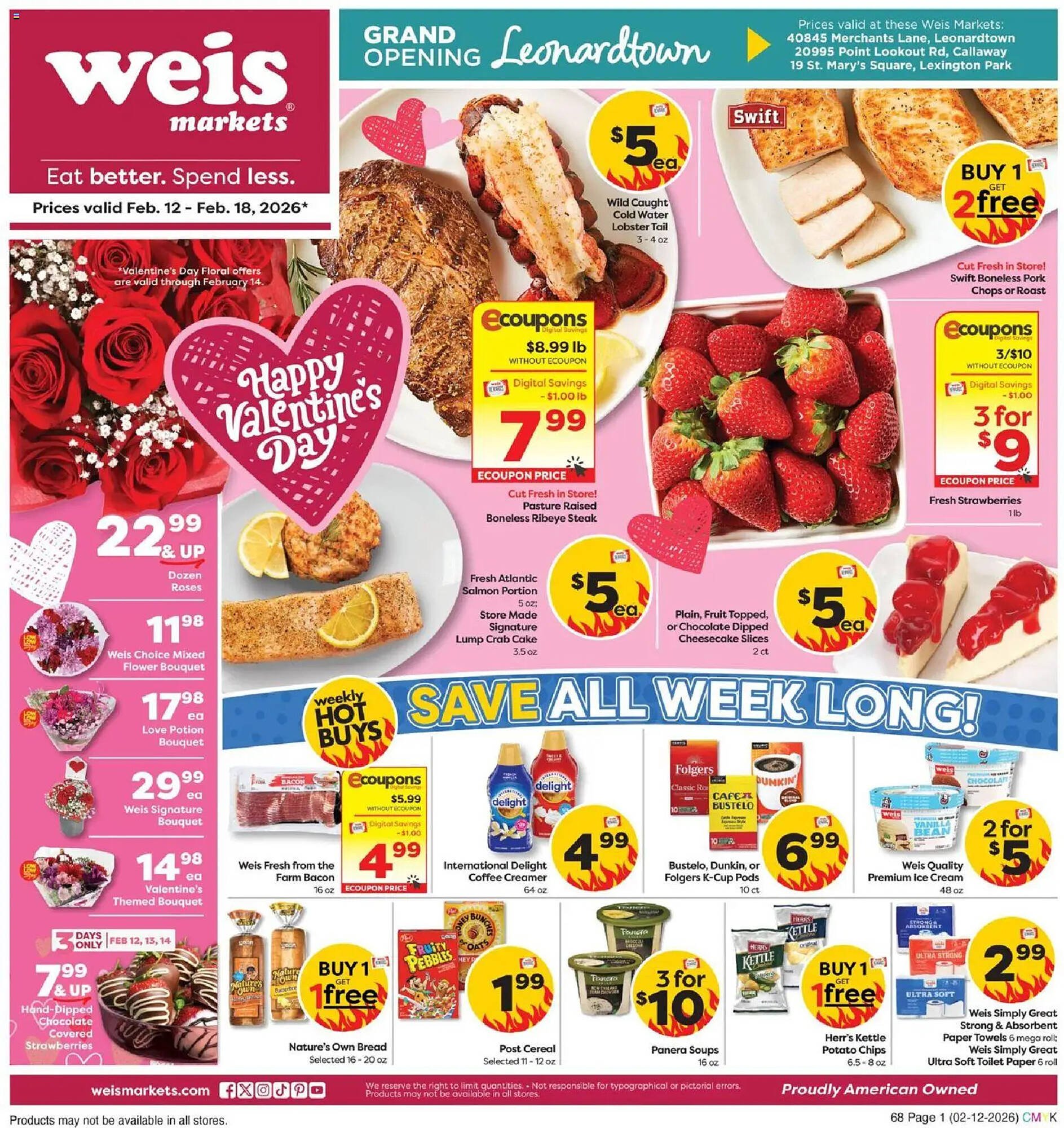 Weis Markets weekly ad