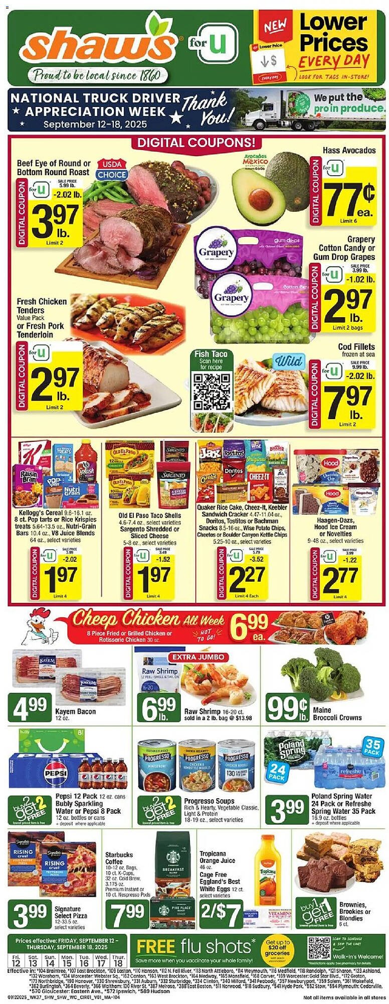 Shaw&#039;s flyer (2025-09-12 - 2025-09-19) | 1