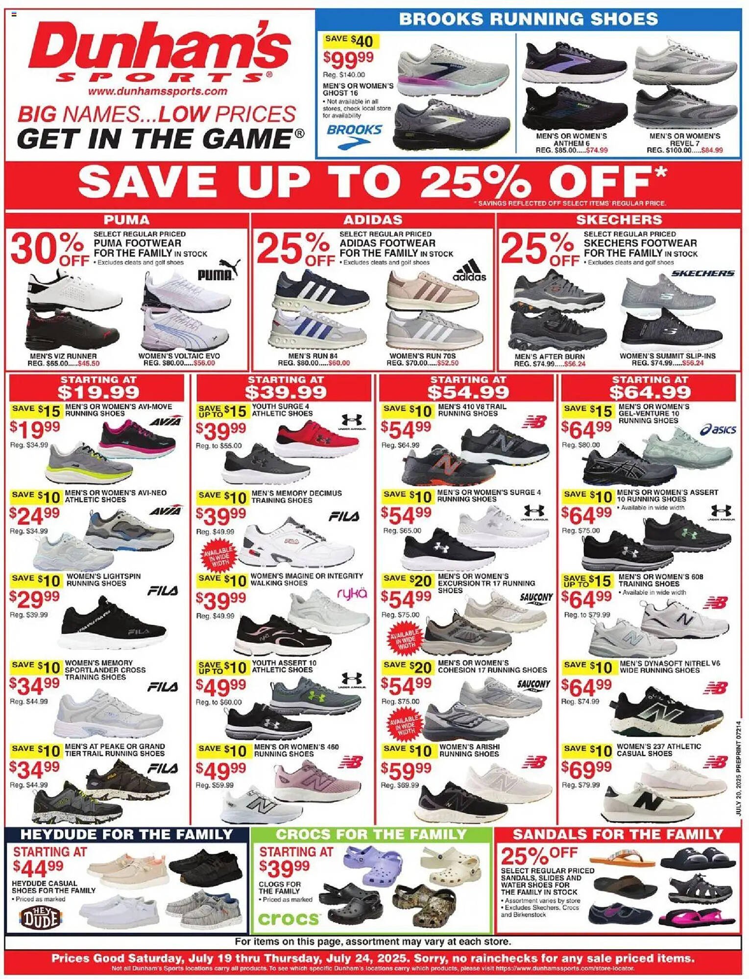 Dunham&#039;s Sports Weekly Ad (2025-07-19 - 2025-07-24) | 1