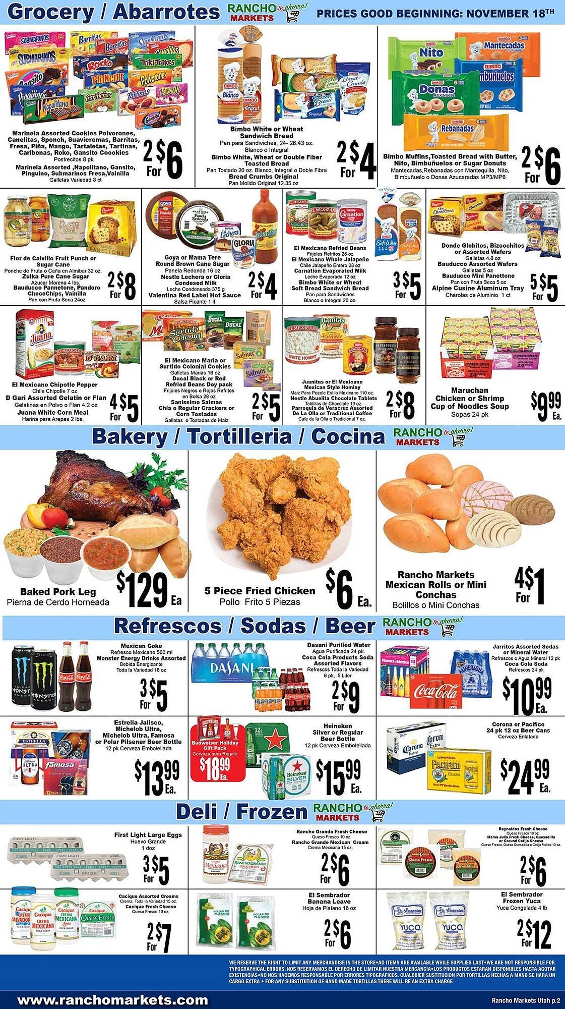 Rancho Markets weekly ad
