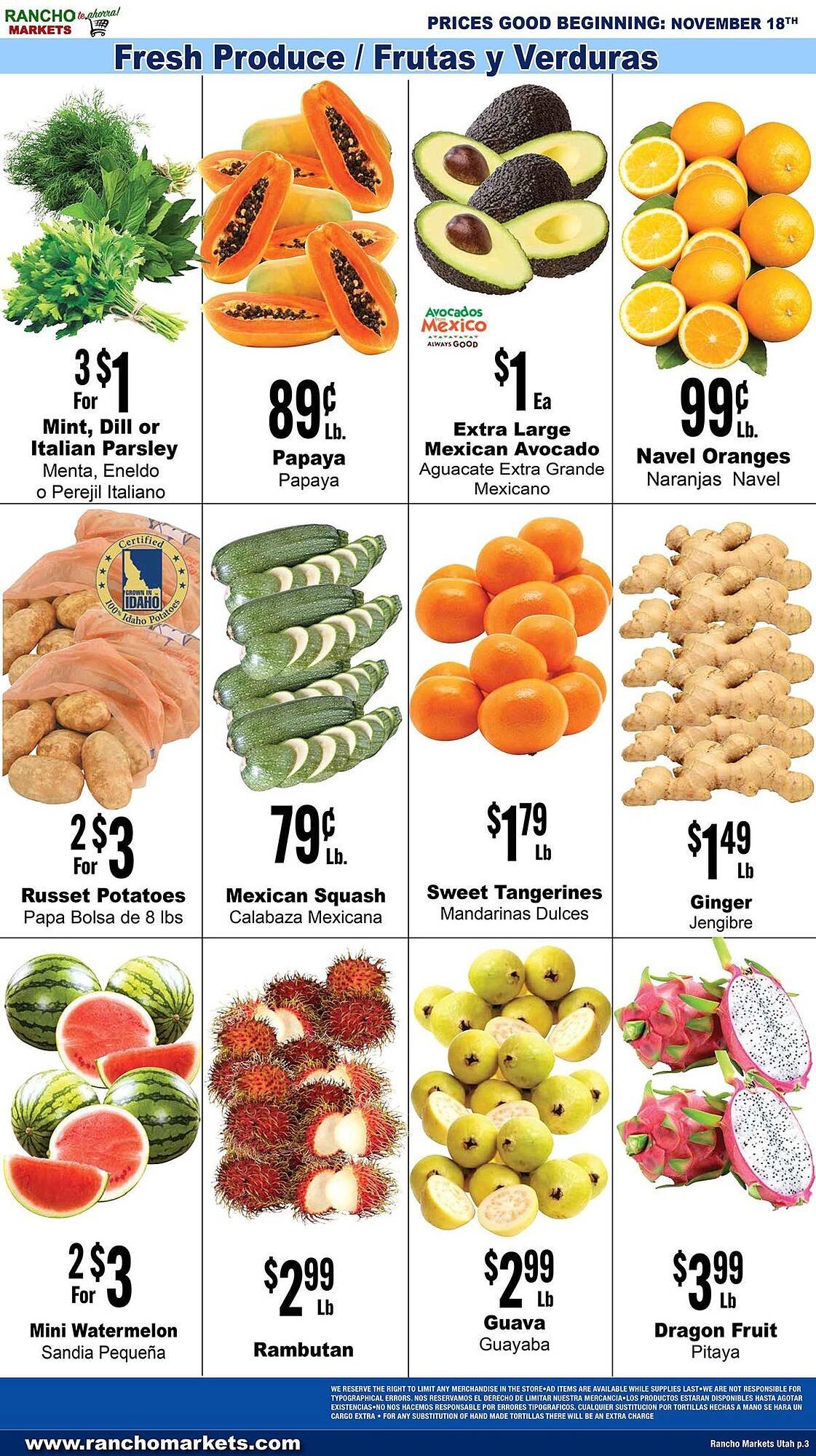 Rancho Markets weekly ad