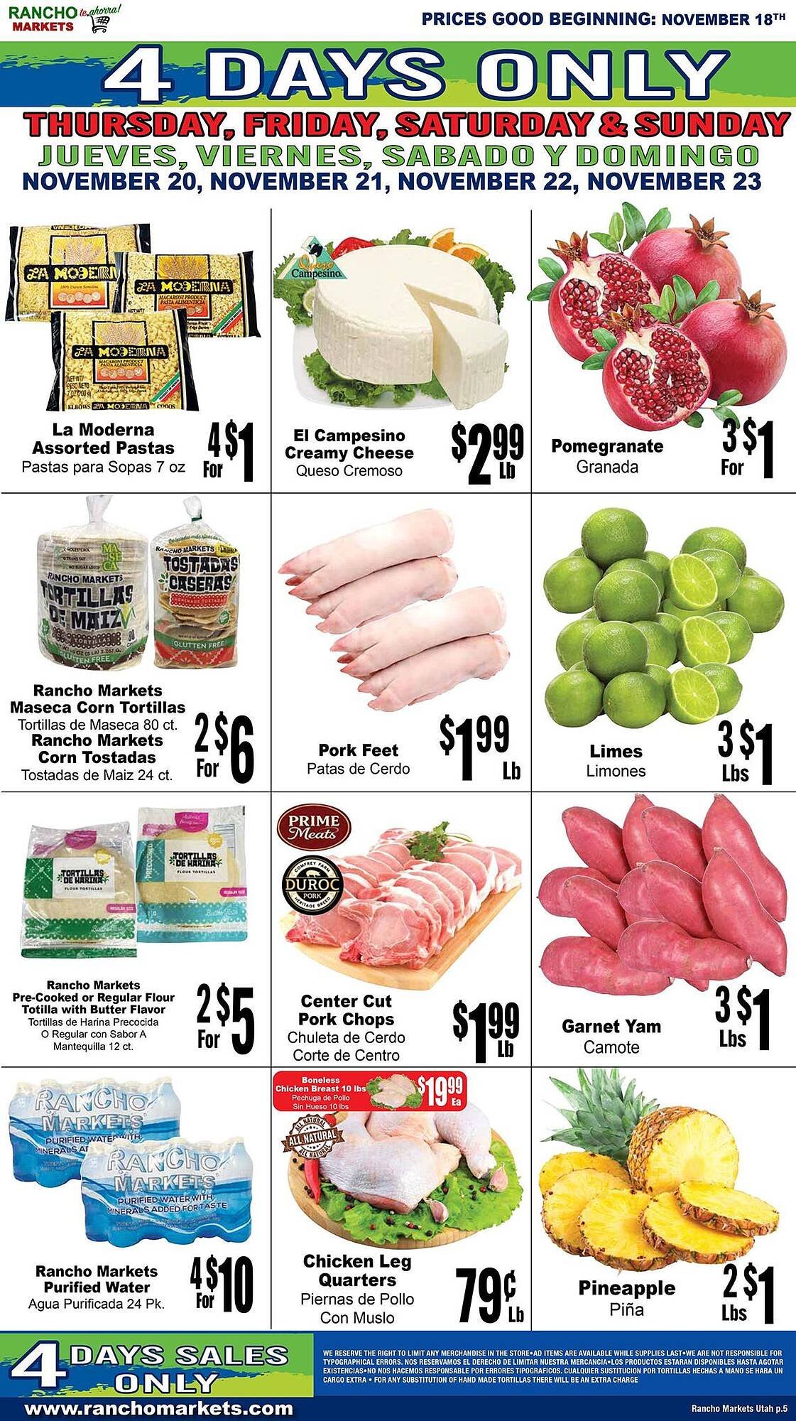 Rancho Markets weekly ad