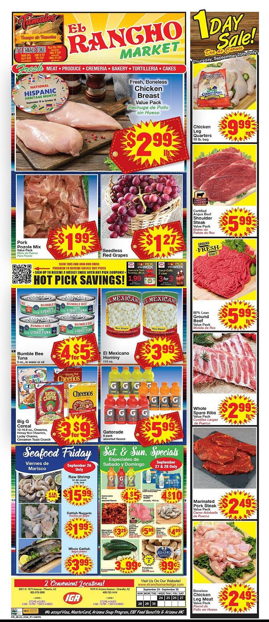 Supermercado El Rancho weekly ad (2025-09-24 - 2025-09-30) | 1