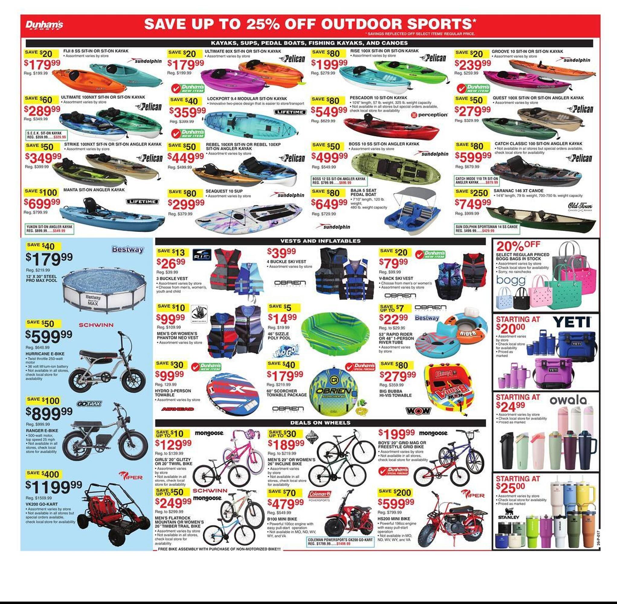 Dunham's Sports weekly ad